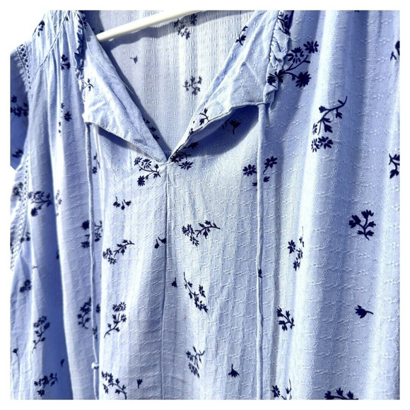 Buffalo David Bitton Top Oversized Boxy Floral‎ Short Sleeve XXL - Picture 3 of 4